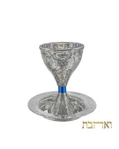 גביע קידוש וינטאג' משולב עם טבעת כחולה
